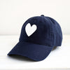 Kerri Rosenthal Embroidered Heart Baseball Hat