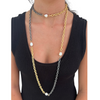 Two Tone Pearl Infinity Necklace