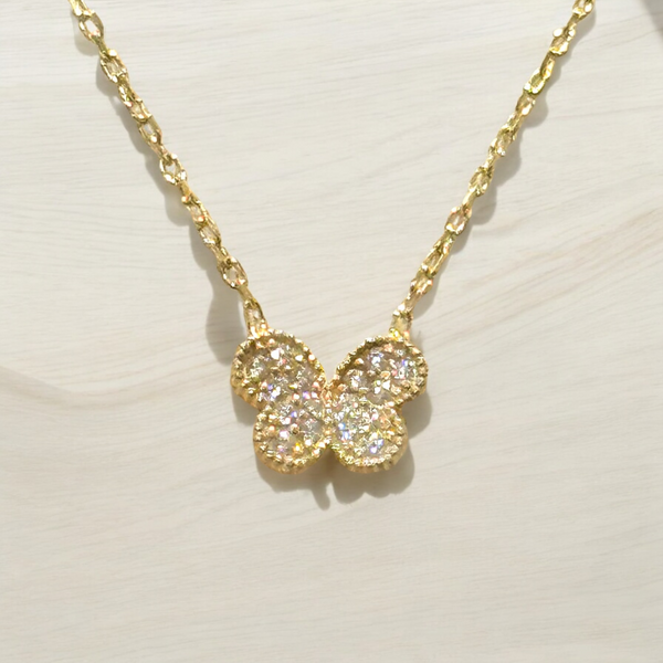 Mini CZ Butterfly Necklace