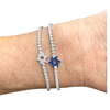 CZ Pave Star of David Tennis Bracelet