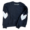 The Boyfriend Heart Patchwork Sweatshirt