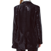 Relaxed Black Sequined Blazer