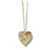 Long Chain Heart Statement Necklace