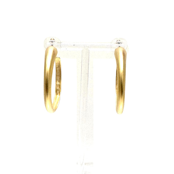 Matte Gold Hoop Earrings