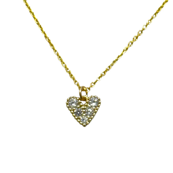 CZ Baby Heart Necklace