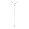 Bezel CZ Mirror Link Y Necklace