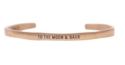 To The Moon & Back Brass Cuff