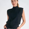 Sleeveless Mock Neck Sweater