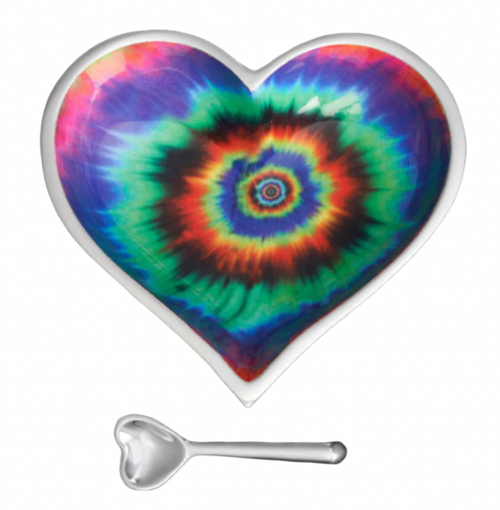 Groovy Heart Bowls with Matching Spoon