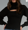 Turtleneck Cut Out Sweater