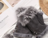 Fingerless Faux Fur Gloves