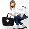 The Tote Imperfect Heart Black