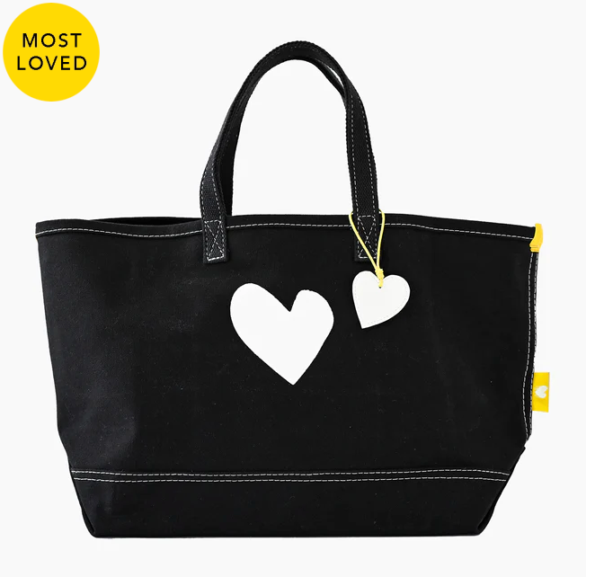 The Tote Imperfect Heart Black