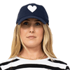 Kerri Rosenthal Embroidered Heart Baseball Hat