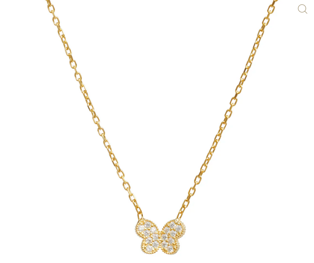 Mini CZ Butterfly Necklace