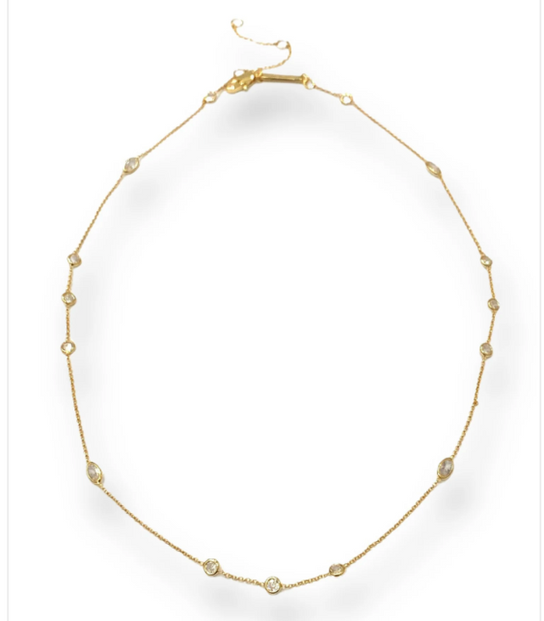 Harper Mixed-Shape CZ Necklace