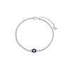 CZ Pave Star of David Tennis Bracelet