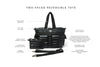 Two Faced Reversible Fur/Nylon Tote With Crossbody Bag