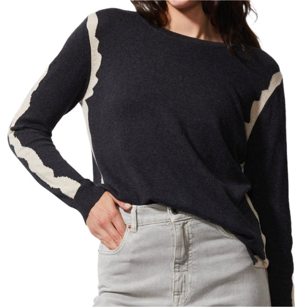 Zest Intarsia Crew Neck Sweater