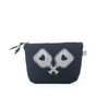 Navy Pickleball Makeup Bag