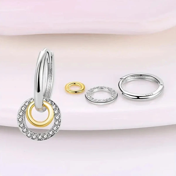 925 sterling silver High Quality Women Hoop Earrings