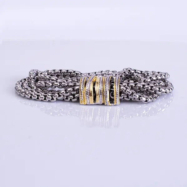 Multi-Strand Box Chain Bracelet