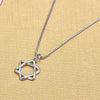 Sterling Silver Star of David Pendant Necklace