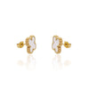 Small Clover Leaf Stud Earrings