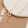 Off Center Star Of David Necklace