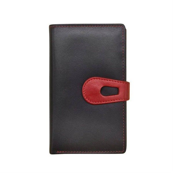 Medium Leather Wallet With Cut-Out Tab Closure