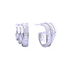 Trio Hoop CZ Earrings