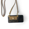 Upcycled Designer Leather Crossbody Phone Wallet