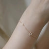 CZ Double Star of David Bracelet