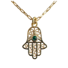 Gold-Filled Filigree Hamsa Necklace