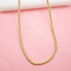 18K Gold Filled Beaded Chain Necklace