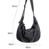 Natalie Nylon Hobo Black