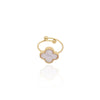 Clover Adjustable Gold Ring