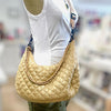 Crescent Shaped Quilted Shoulder/Handbag