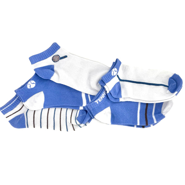 Periwinkle Ankle Tennis Socks