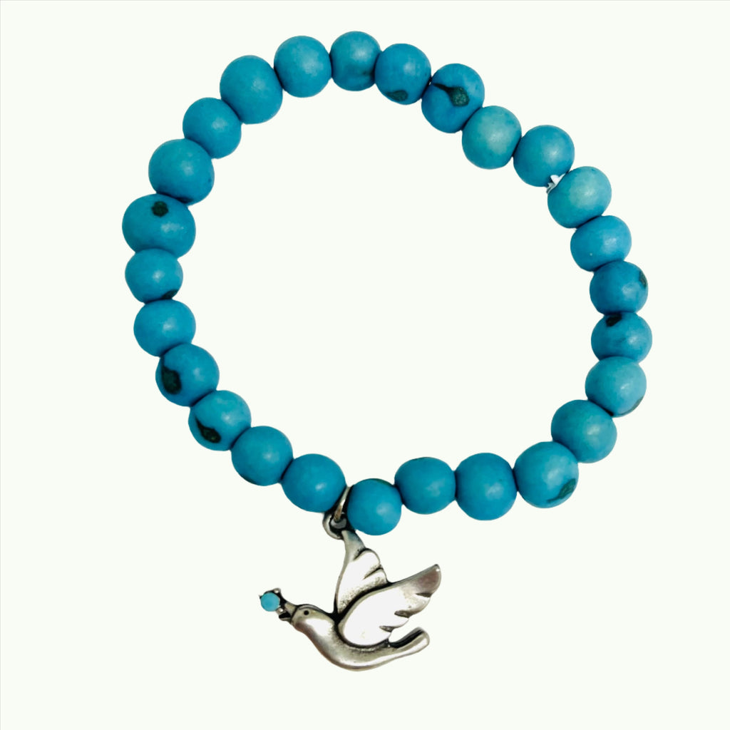 Turquoise Beaded Dove Bracelets