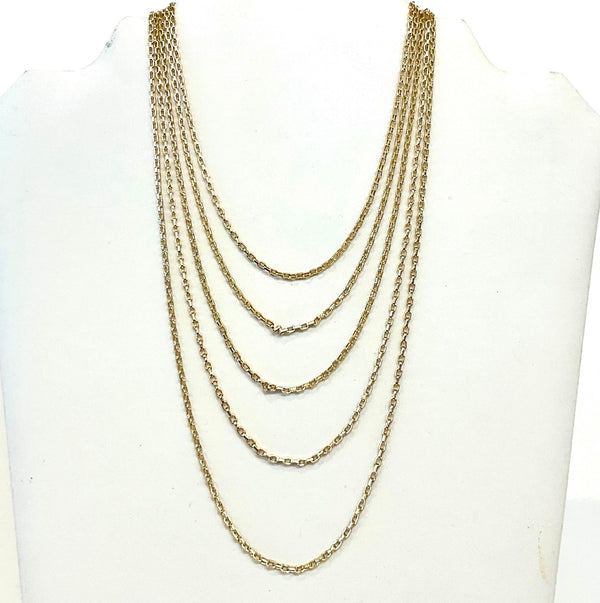 Izzy 5 Layer Box Chain Necklace