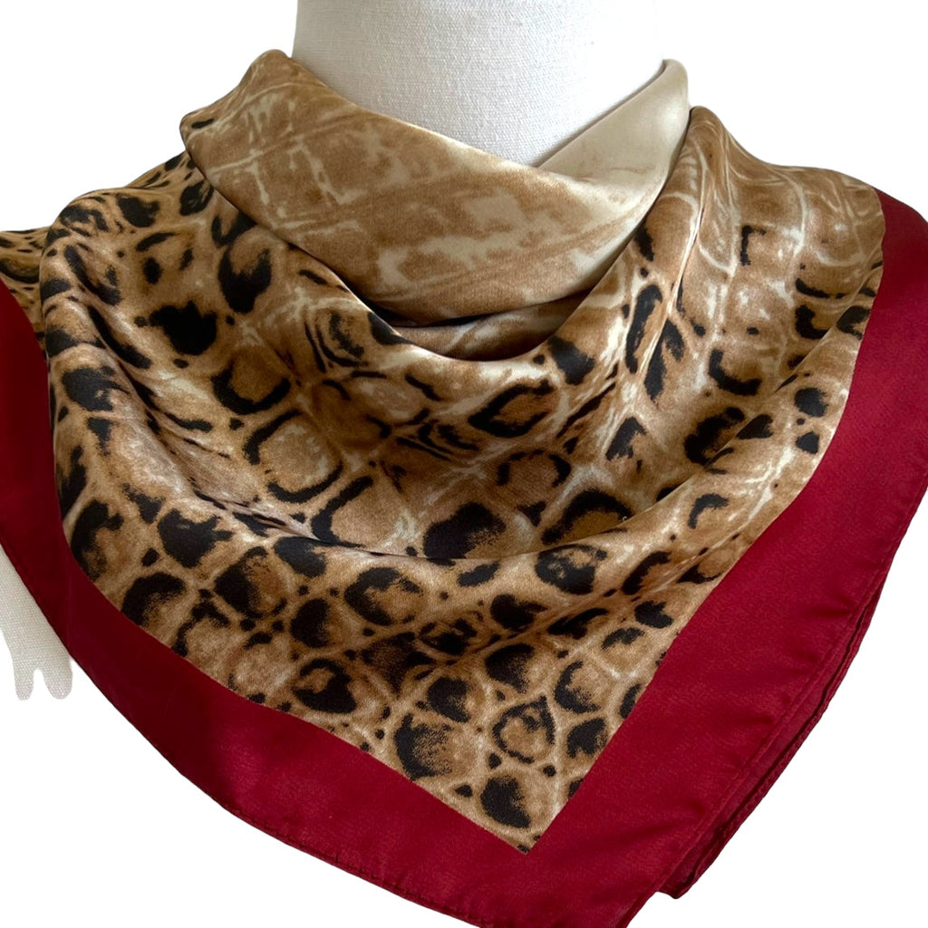 Snakeskin Pattern Square Scarf