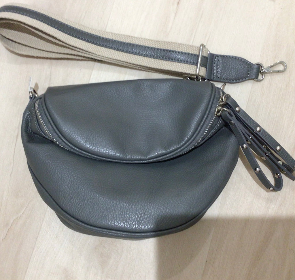 The Francesca Italian Leather Crossbody Bag