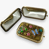 Antique-Look Crystal Compact Mirrors