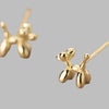 Sterling/Gold Filled Tiny Balloon Dog Earrings