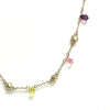 Gold And Colorful Gemstone Long Necklace