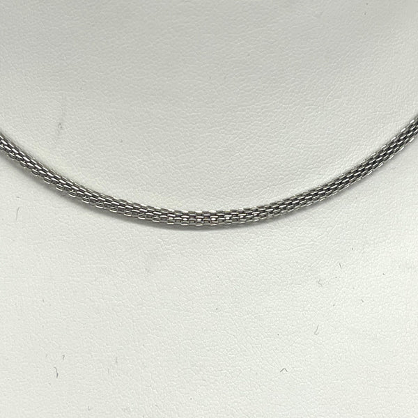 Italian Sterling Silver Mesh Chain