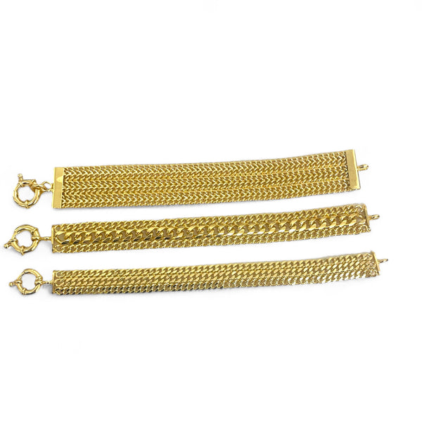 Multi Chain Gold Layered Bracelets