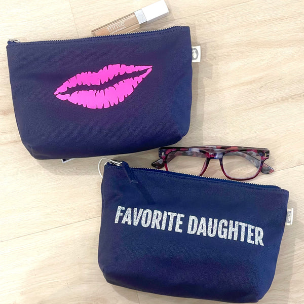 Navy Makeup Bags