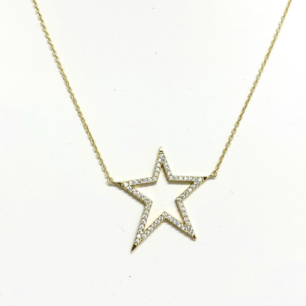 CZ Bright Shining Star Necklace